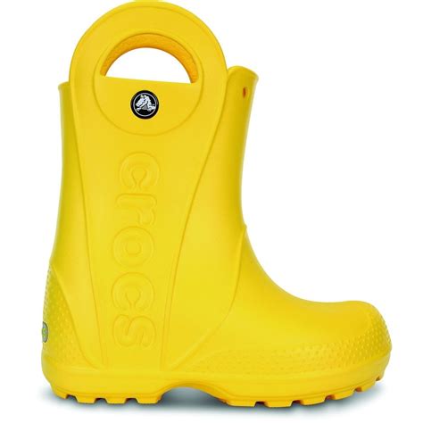 crocs kids' handle-it rain boot shoe|crocs yellow rain boots toddler.